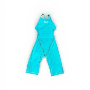 Arena Girls size 28 One Piece Swimsuit in Bright Aqua 12&under approved